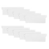 10 Stück Lamellenvorhänge Beschwerungsplatten Ersatzteil, 127 mm/5 Zoll Weiße Lamellen Gewichte Vertikaljalousie, Lamellenvorhang Ersatzteile Zubehör Gewichte für Vorhang Tür Fenster Zubehör