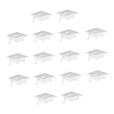 PRETYZOOM Doktorhut Aus Kunststoff Mit Konfetti – 600 Stück Für Abschlussfeiern Elegante Tischdekorationen Perfekte Party-ausstattung Für Zeremonien