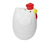 Eierkocher für hartgekochte Eier, Eierkocher in Mikrowelle | Mikrowellenherd in Hühnerform für hartgekochte Eier – Kapazität für 1 Ei, kreative und effiziente Küchenhelfer für ein schnelles Frühstück