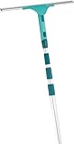 Leifheit Set Window Slider XL mit Mikrofaserbezug und Teleskopstiel 415 cm, ausziehbare Teleskopstange von 160 bis 415 cm, Stiel für hohe Räume, ideal für schwer erreichbare Stellen, mit Click-System