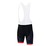 Ayztantine Radlerhose Herren Gepolstert Radsport-Trägershorts for Herren, Sport-Team-Radsport, Schwarze Trägershorts for Damen, Fahrrad-Reitshorts, Sport-Laufshorts(Color:COLOR2,Size:XXL)