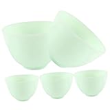 VICASKY 5 Stück Teiliges Silikon Mischschalen für DIY Mittlere Wiederverwendbare Beauty Salon Mask Bowl Spa Zubehör zum Selbermachen und Masken Anrühren