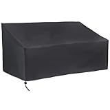 Schutzhülle für Gartenbank 2 Sitzer Bank Abdeckung Wasserdichtes Oxford-Gewebe Atmungsaktiv Gartenmöbel Sitzbankhülle (2 Sitzer)