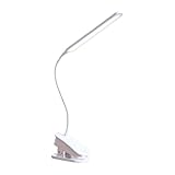 Schreibtischlampe Wiederaufladbare LED-Schreibtischlampe mit Klemme, 3 Lichtmodi und stufenlosem Dimmen, tragbares Augenschutz-Leselicht, flexibler Hals, Touch-Steuerung Büro Tischlampe ( Color : 1800