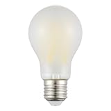 EGLO E27 LED Leuchtmittel, Energiesparlampe Energieklasse A, Energiespar Glühbirne 3,8 Watt, 806 Lumen, LED Lampe warmweiß, satiniert, 3000 Kelvin, A60 Birne, Ø 6 cm