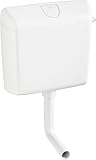 WISA 1070 Aufputz-Spülkasten – Tiefhängend, Weiß – Spül-Stopp-Funktion, Einstellbare Spülmenge (6–9L), Schwitzwasserisoliert, Inkl. Anschlusszubehör – Leise & Wassersparend