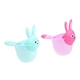 WRITWAA 2 Stück Shampoo-Becher für haarwaschbecher badespielzeug Babypflege Badewannenzubehör Badeschale Mundwasser Babys Badewasser Tasse Babybadebecher pp