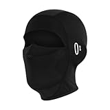 Ronyme Radsportbalaclava Gesichtsmaske Kopfbedeckung, vielseitig mit Gläserlöchern Vollgesichtsbedeckung Motorradmaske für Sportmotorrad, Kurz 26 Cmx25cm