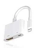 Dresz Lightning to HDMI Adapter, [MFi Certified] HD 1080P iPhone HDMI Digital AV Adapter, Video & Audio Sync Screen Cable Connector for iPhone 14/14Pro/13/12/11/XR/XS, for TV/HDTV/Monitor