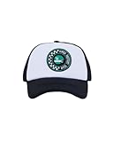 KIMOA Unisex Gorra Racing Patch White Baseballkappe, schwarz und weiß, One size