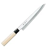 富士カトラリー(Fuji Cutlery) Japanisches Yanagiba Reigetsu Sashimi Sushi Messer Japanische Fischkochmesser Filetiermesser Küchenmesser aus Edelstahl Molybdän Vanadium (21 cm)