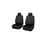 NOVEMS Autositz Schutzbezug Für Ford Für Focus Für Edge Für Kuga Für Ecosport/Universal Auto Sitzbezug/Taxi Auto Zubehör Sitzbezüge Auto(2pcs-grey)