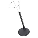 KICHOUSE Stützrahmen für Puppen Steht klein Mädchen Puppenzubehörstand dekorativer Mini-Puppenhaus-Ausstellungsständer Vitrinenfigurenständer Spielzeugfigurenständer Plastik Schwarz