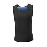 osiuujkw Fitness Saunaweste mit Taillenformer und Kompressionsfunktion für Damen und Herren. Saunaweste für Damen und Herren, Taillenformer, Schwitzanzug, weicher Anzug, Körperformer, Figurformer,