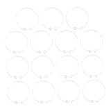 Cabilock 15 Stück Duschvorhang Ring Durchsichtige Duschvorhanghaken Runder Duschring Duschvorhanghaken Für Bauernhäuser Duschringe Für Vorhang Duschvorhanghaken Aus Metall Transparent Acryl