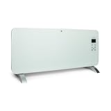 QH-Basica 2000 W WLAN-Heizung: Stille Konvektionsheizung für Wand- und freistehende Montage mit integriertem Thermostat und IP-24-Sicherheit