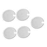 TOKIDNY 5 Stück Teiliges Keramik tassen deckel Löffelöffnung Wiederverwendbar Passend für Becher Lebensmittelecht Hitzebeständig Staubdicht und Praktisch für Kaffee und Tee