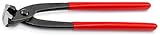 KNIPEX Monierzange (Rabitz- oder Flechterzange) schwarz atramentiert mit Kunststoff überzogen 250 mm, 99 01 250