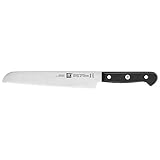 Zwilling Gourmet Brotmesser, 20 cm, Rostfreier Spezialstahl, Ergonomischer Kunststoff-Griff, Schwarz - Made in Germany