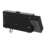 MUCKLILY Projektions Uhr Uhrprojektor Digitale Wecker für Schlafzimmer Projektionsuhren für Schlafzimmer digitaler Wecker Projektor für Digitaluhren Wecker Projektor Alarm Abs Schwarz