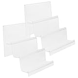 FOMIYES 2 Stück Acryl Handtaschen und Geldbörsenständer Transparent 14cm Breit 3 lagig Präsentationsständer für Schmuck und Kosmetik Organizer