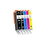 PGI-580XXL CLI-581XXL Kompatible Tintenpatronen Ersatz für Canon 580 581 XXL für Pixma TS6350 TS705a TR8550 TR7550 TS6150 TS6250 TS8250 TS8350 (PGBK Schwarz Cyan Magenta Gelb, 5 Pack)
