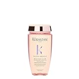 Kérastase Gloss Absolu Bain Hydra-Glaze, Shampoo für langes, zu Frizz neigendes Haar, Mit Hyaluronsäure, Glykolsäure und Wildrosenöl, Für intensiven Glanz & Volumen, 250ml