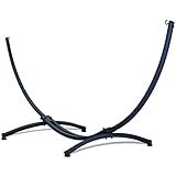 Potenza Gestell Outdoor Hängemattengestell XXL 365cm, 220kg I Gestell für Hängematten, Rahmen aus Stahl wetterfest (Basic Graphit)