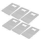 MOTHNUR 6 Stück Flaschenöffner Kreditkartenform Schlank und Kompakt für Outdoor Küche Flache Metallöffner für Wallet Tragbar und Robust für Partys und Alltag