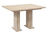 PROROOM FURNITURE - Esstisch Ausziehbar | Moderner Ausziehtisch 120–160 cm | Stabil & Elegant für 4-6 Personen | Tisch für Esszimmer & Küche | Design Dining Table (Sonoma Holzoptik)