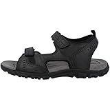 Geox Herren Uomo Sandal Strada A Sandalen 43 EU Schwarz