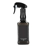 Pflanzen Sprühflaschen 500ml Leer Sprühflaschen zum Befüllen, Nachfüllbar Zerstäuber Friseursprühflaschen mit Verstellbare Sprühkopf für Hausreinigung, Garten, Haare Friseur, Pflanzen, Blumen(Schwarz)