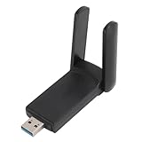 USB WLAN Netzwerkadapter, 1300 Mbit/s USB 3.0 BT4.2 WLAN Netzwerkadapter, Hochgeschwindigkeitsnetzwerk für Win XP 7 8 8.1 10, WLAN Netzwerkadapter für Computer