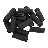 Garneck 15 Stück Geschenkbox aus Kraftpapier Zylinderkarton Kartonröhren Papierröhrchen Pappröhren handwerkliche Röhren kleine Papierröhre Tubenverpackung Papiertuben mit Deckel Schwarz