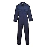 Portwest Euro-Arbeitsoverall aus Polyester-Baumwolle, Größe: XL, Farbe: Marine, S999NARXL