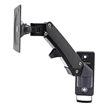 Jiawu Verstellbare Drehbare Wandhalterung für 17-27-Zoll-Bildschirme für Heimkino- und Gaming-Veranstaltungen, Aluminiumlegierung, Schwarz