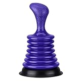 Luigi's Mini Pömpel Pümpel - Saugglocke bei Verstopfung - Waschbecken Abfluss Toilette Dusche - Extra Kleiner leistungsstarker Abflussreiniger - Rohrreiniger mit Faltenbalg