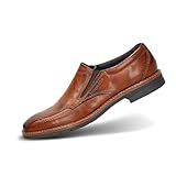 bugatti Derbyschuhe Business Halbschuh Händische Two-Tone-Finish Leder Anzugschuhe mit Bequemen Passform, Cognac, 43 EU