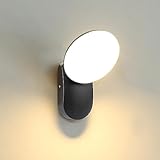 HLFVLITE Außenwandleuchte LED Wandlampe Innen Aussen Wasserdichte Außenlampe Aluminium 3000K Warmweiß für Garten Balkon Veranda Garage
