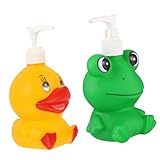 ABOOFAN 2 Stück Flasche drücken lotionspender reiseflaschen Lotionspumpe für Tiere Spülmittelspender Körper seifenspender automatisch Shampoo Badezimmerversorgung Lotionflasche aus Vinyl