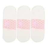 MUCKLILY 3 Stück Waschbare Menstruationspads Weicher Baumwolle Atmungsaktiv Saugstark und Auslaufsicher Wiederverwendbare Damenbinden für Frauen Geeignet für Alltag Reisen und Wochenbett