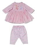 BABY born Kleid rosé mit Langen Armen, Tüll-Rock und Leggins für 36cm Puppen, 838792 Zapf Creation