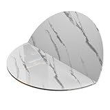 DYUNCZ Klappbare Tischplatte aus Holz (120 Cm/140 cm Durchmesser), Klappbare Runde Tischplatte, Platzsparend, Ohne Tischbeine, für Esszimmer Im Garten(White,140cm/55)