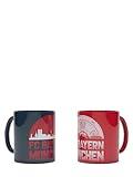 FC Bayern München Tassen Meisterschale | 2er-Set | Rot & Navy