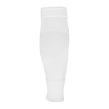 uhlsport Tube-it-Sleeve Fußball Stutzen Fussball-Socken für Herren, Damen und Kinder - fester Halt, maximale Stabilität der Schienbeinschoner, Weiß