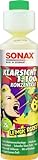 SONAX KlarSicht 1:100 Konzentrat Lemon Rocks (250 ml) Scheibenreiniger beseitigt sekundenschnell Insekten, Schmutz, Blend- & Schmierfilme | Art-Nr. 03701410