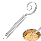 Sauerteig Schneebesen - Edelstahl Manuelles Küchenwerkzeug - Nahtloser Dänischer Teigschneebesen,Für Backen Kochen Pizza Gebäck Kuchen Teig Verquirlen Haushalt Küche