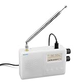 Ujjdwiurgh TEF6686 Mini Wiederaufladbares Vollbandradio FM/LW/MW/SW-Radioempfänger mit 1,8-Bildschirm, Ersatzteilzubehör