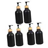 PRETYZOOM 3 Sätze Händedesinfektionsflasche Drücken Duschgel Spender Arabische Seife Seifenspender Kunststoff Seifenspender Mit Pumpe Flasche Mit Pumpe Das Haustier Black 2 Stück * 3