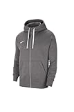 Nike Herren M Nk Flc Park20 Fz Hoodie Sweatshirt, Charcoal Heather/White, XL EU